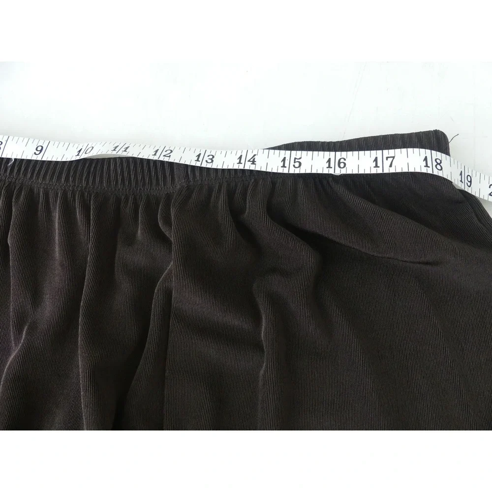 Maggie Barnes Womens‎ 1X 18/20 Brown Slinky Maxi Skirt Office Travel Cruise